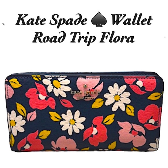 kate spade Handbags - Kate Spade Wallet, Road Trip Flora, EUC